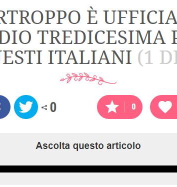 Tredicesima e clickbait