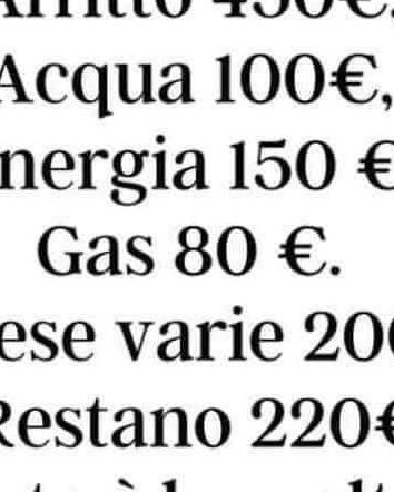 Questa NON è la realtà di molte famiglie