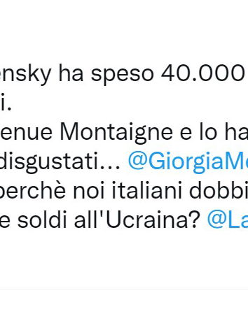 Olena Zelenska spende 40000 euro a Parigi…