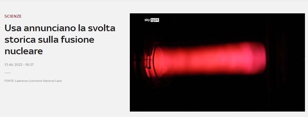 La svolta storica sulla fusione nucleare article-post