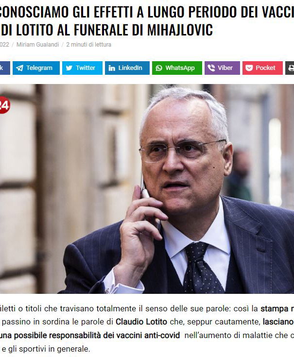 Lotito, ByoBlu e i malori improvvisi article-post