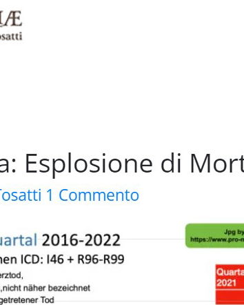 No, in Germania non sono esplose le morti improvvise