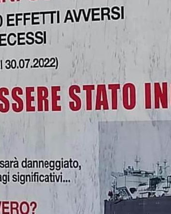 L’ennesimo cartellone che allarma sui vaccini