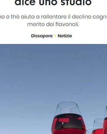 Dissapore, vino, tè e declino cognitivo