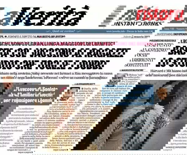 La Verità e il vaccino ai ragazzi