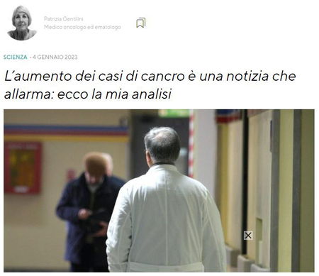 L’epidemia di tumori e quella di disinformazione article-post