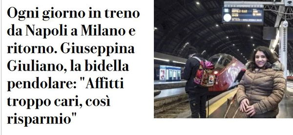 Il treno, l’affitto e la pendolare