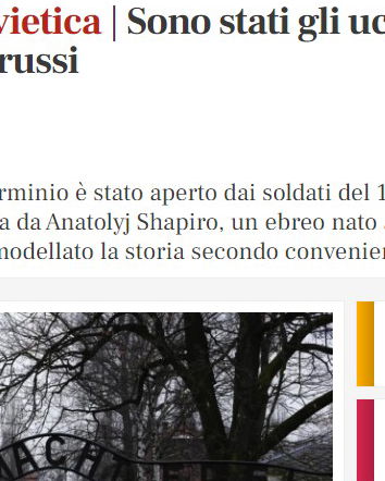 Auschwitz liberata dagli ucraini? O dai russi?