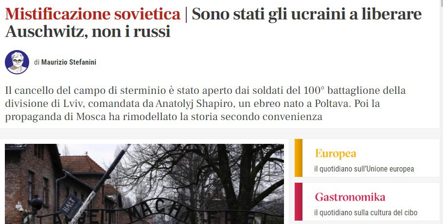 Auschwitz liberata dagli ucraini? O dai russi? article-post