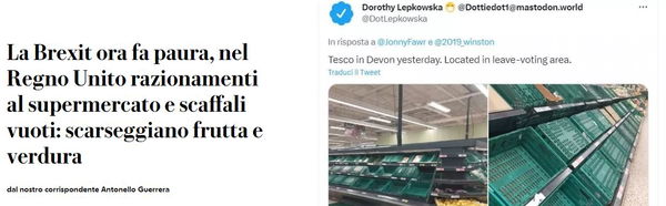 La Brexit ora fa paura?