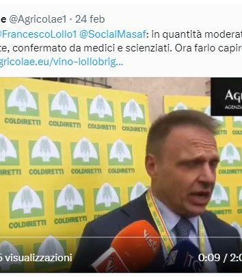 Endorsement alla lobby del vino