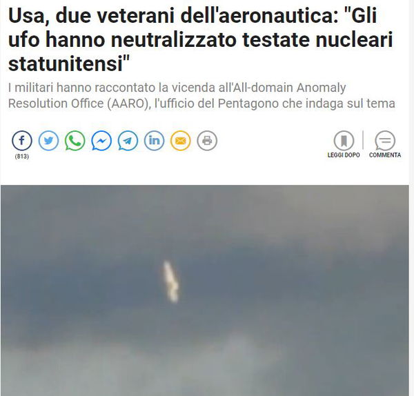 Gli UFO, i tabloid e l’atomica