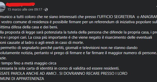 La petizione sulla legittima difesa article-post