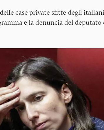 Elly Schlein e l’esproprio delle case sfitte