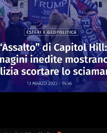 Lo Sciamano scortato dalla polizia