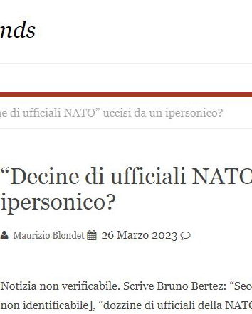 Blondet e le fonti non verificabili