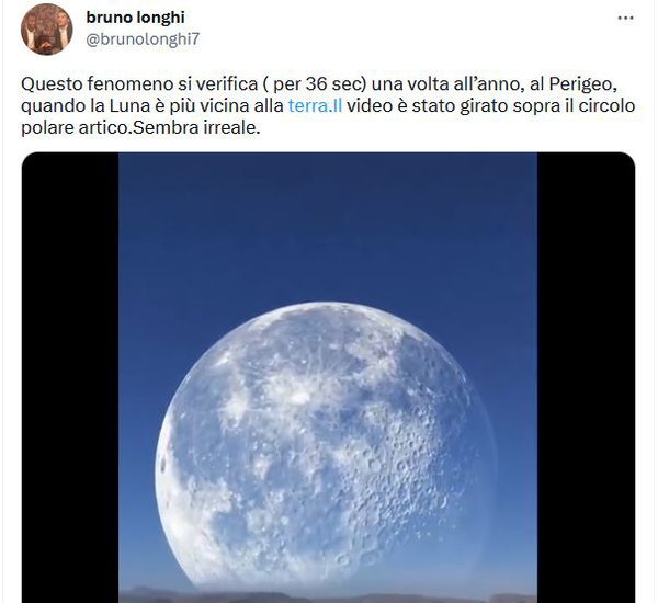 La Luna al perigeo