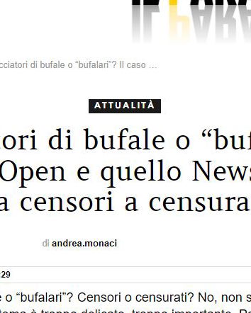 Bufalari, cacciatori di bufale e Il Paragone