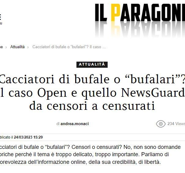 Bufalari, cacciatori di bufale e Il Paragone article-post