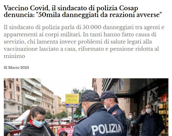 I 50mila malati dopo il vaccino