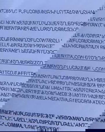 AI sensi dell’art. 650 cp