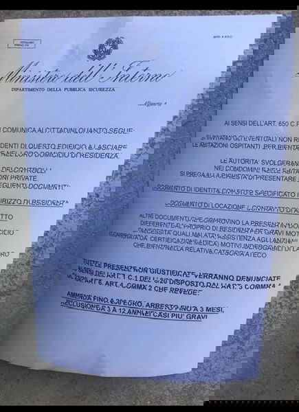 AI sensi dell’art. 650 cp article-post