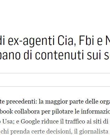 La CIA, Luttazzi e la disinformazione