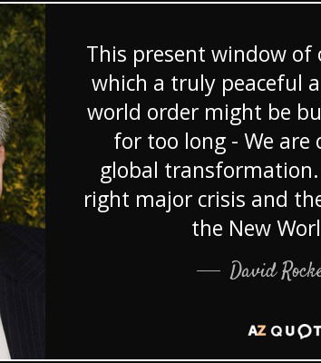 No, Rockefeller non ha detto quella frase