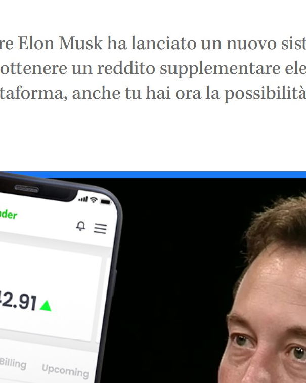 Elon Musk e il segreto per fare soldi… article-post