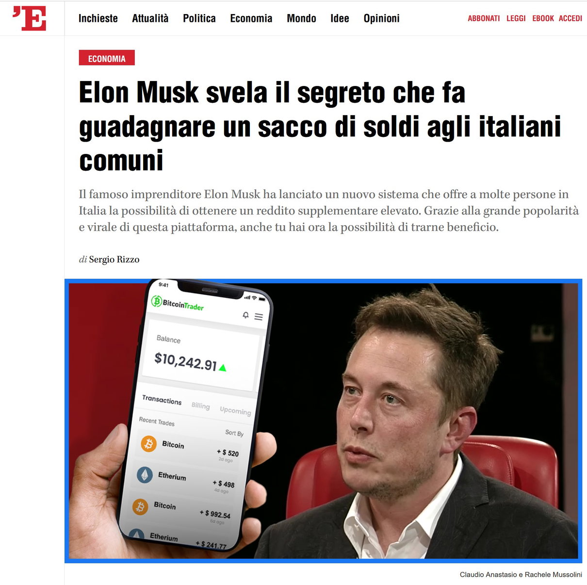 Elon Musk e il segreto per fare soldi… article-post