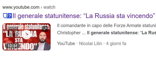 Le dichiarazioni del Generale Cavoli