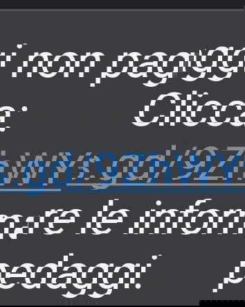 Telepass e sms pericolosi