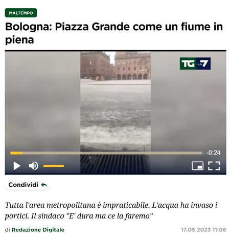 Alluvione dell’Emilia-Romagna e information disorder article-post