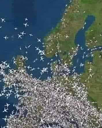 Gli aerei sull’Europa e le grigliate