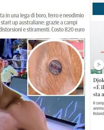 Il magnete di Djokovic e la scienza