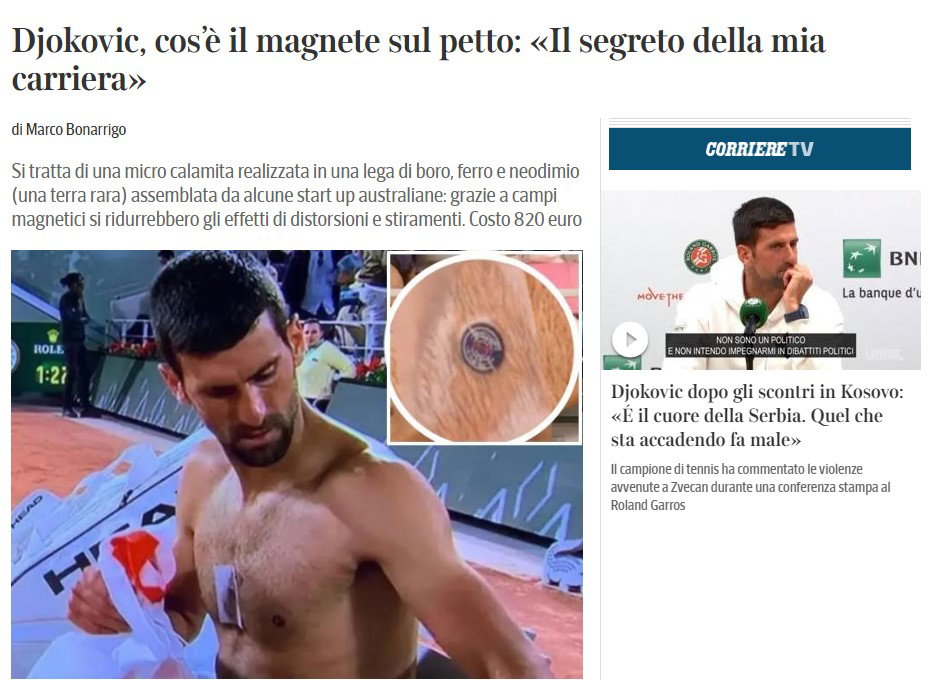 Il magnete di Djokovic e la scienza article-post