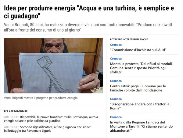 Il Resto del Carlino e il moto perpetuo