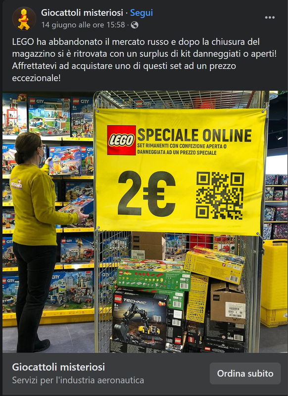 La truffa Lego e il mercato russo