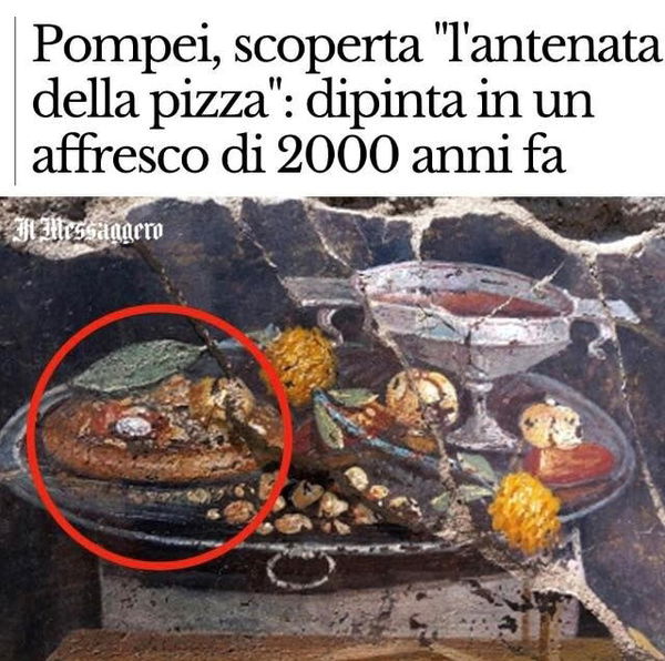 La pizza di Pompei