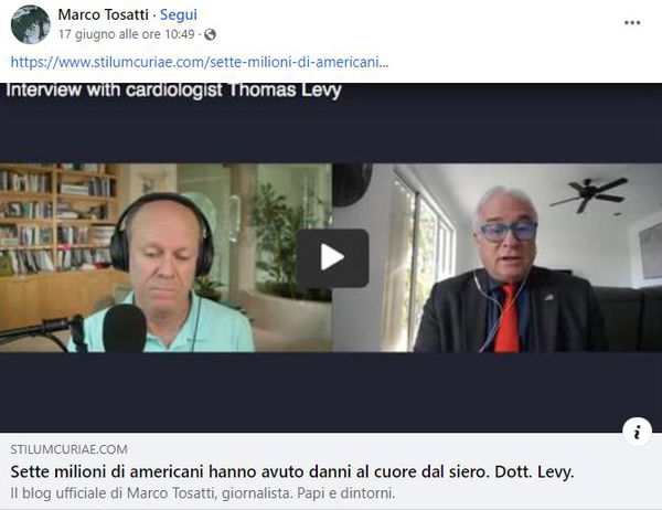 Tosatti, The Exposé e i medici sospesi