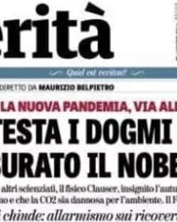 La Verità, il Nobel e i “dogmi sul clima”