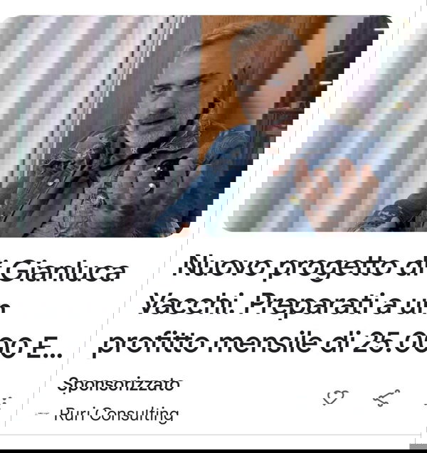 Gianluca Vacchi e il progetto con profitto