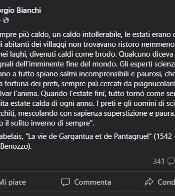 Le citazioni inventate: Rabelais e il caldo