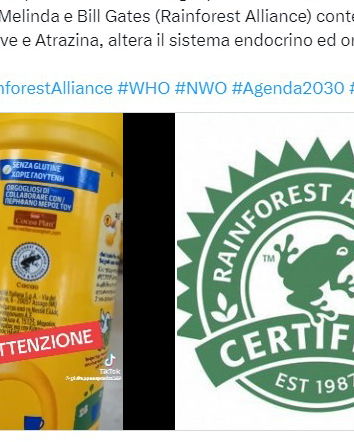 La Rainforest Alliance, la Fondazione Gates e l’atrazina