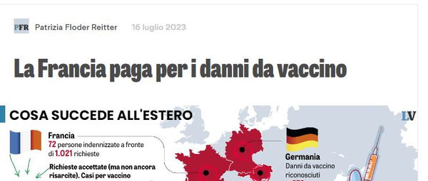 I danni da vaccino in Francia