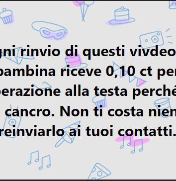 La bimba malata e le condivisioni che generano donazioni