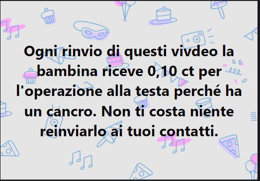 La bimba malata e le condivisioni che generano donazioni article-post