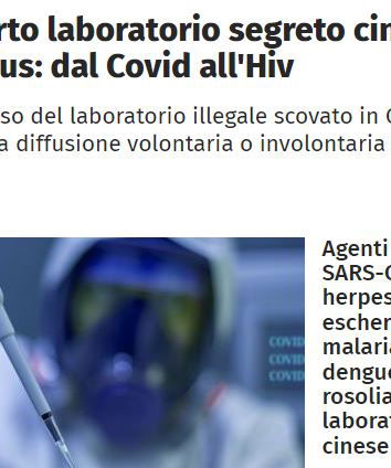 Il laboratorio cinese illegale scoperto in California