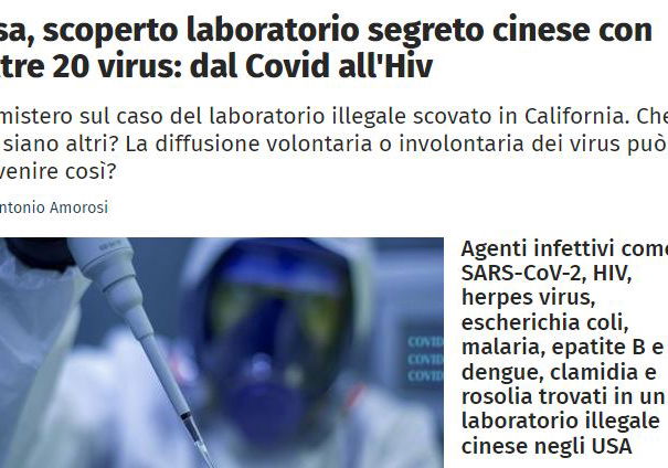 Il laboratorio cinese illegale scoperto in California article-post