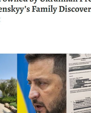 La villa in Egitto di Zelensky